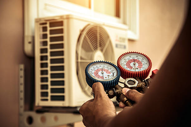 Professional Hvac technician working in Collins Center, NY